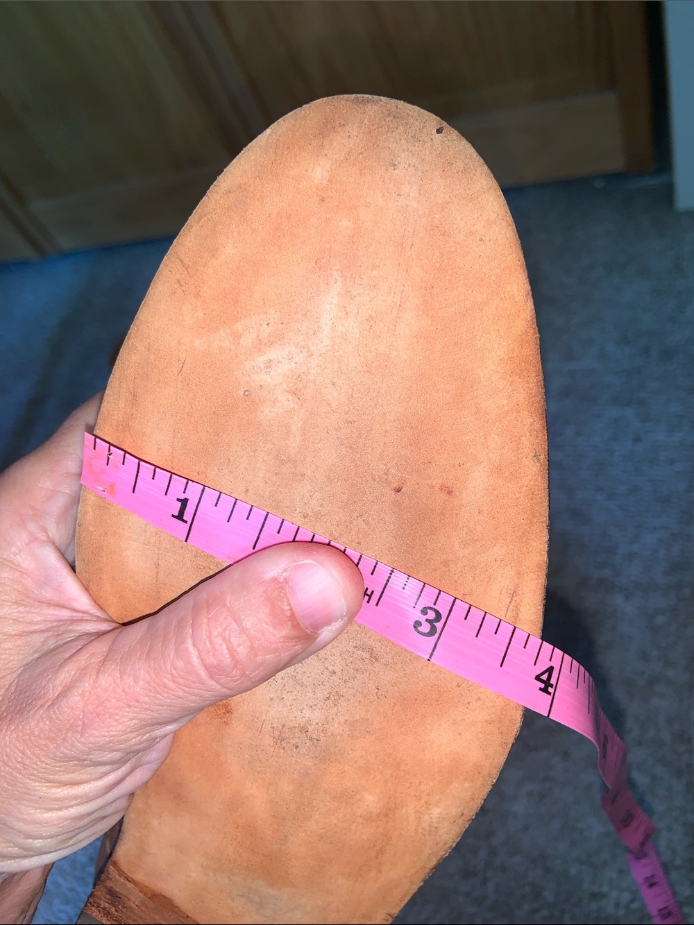 Tall Leather Riding polo Boots in Cognac British tan Brown custom 9 wide - Picture 9 of 12